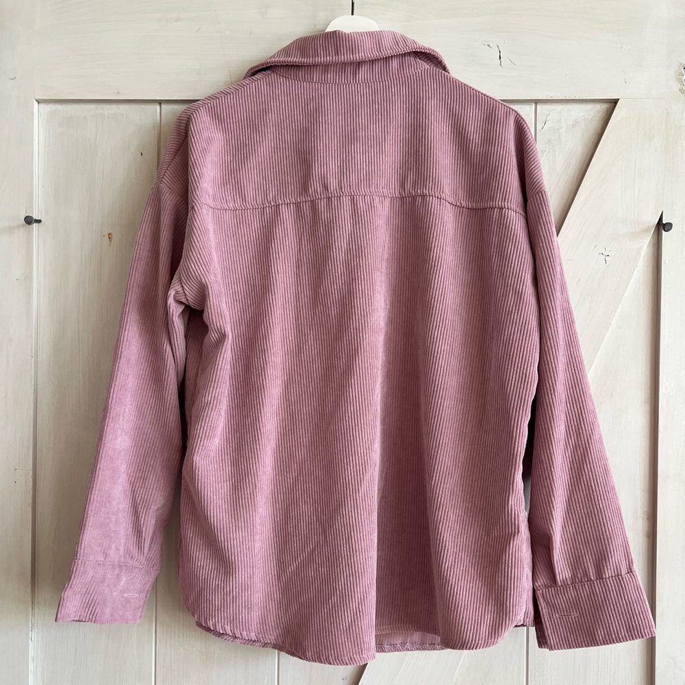 Corduroy Button Up Shacket - Picture 3 of 4